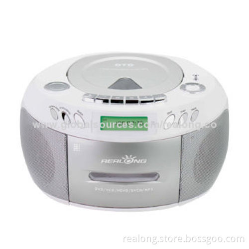 Portable Cassette recorder with top loading DVD/CD /VCD